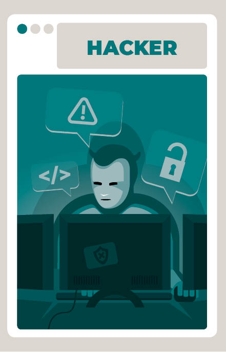 Carte jeu Dislike qui s'appelle l'Hacker