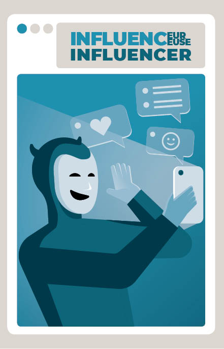 Carte jeu Dislike qui s'appelle l'Influenceur·euse